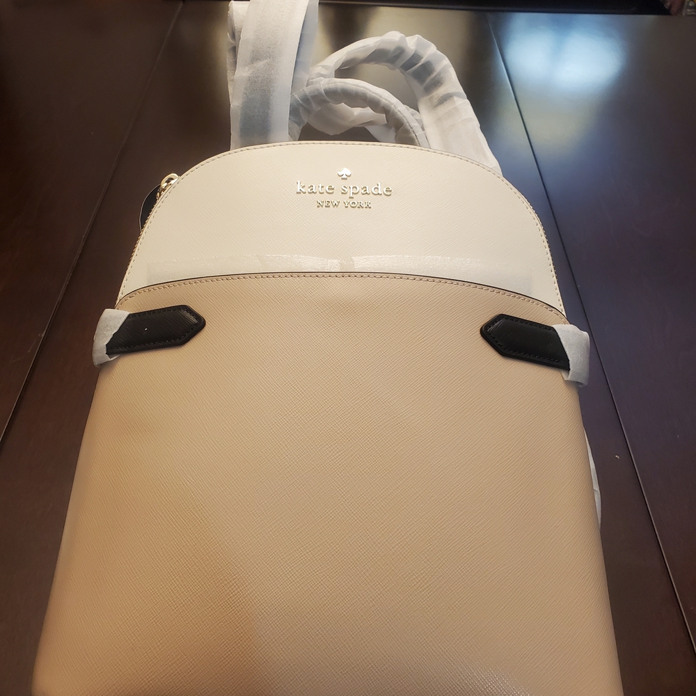 Kate Spade Beige and Black Backpack